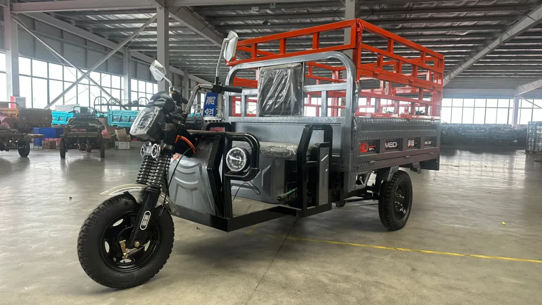 Meidi China Supplying High Quality 1500W 1800W 10000kg 1500kg Loading Capacity New Energy Resources Three Wheel Vehicle Loader Cargo Electric Tricycle