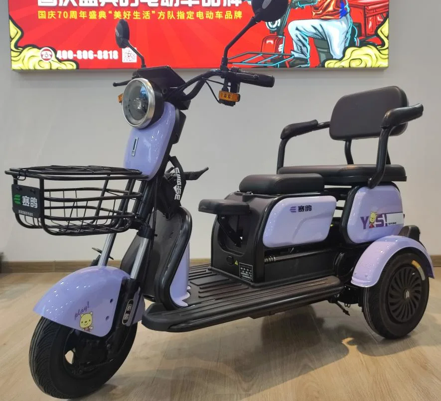 Saige Electric Elderly Tricycle with 500W Motor and Reverse Gear