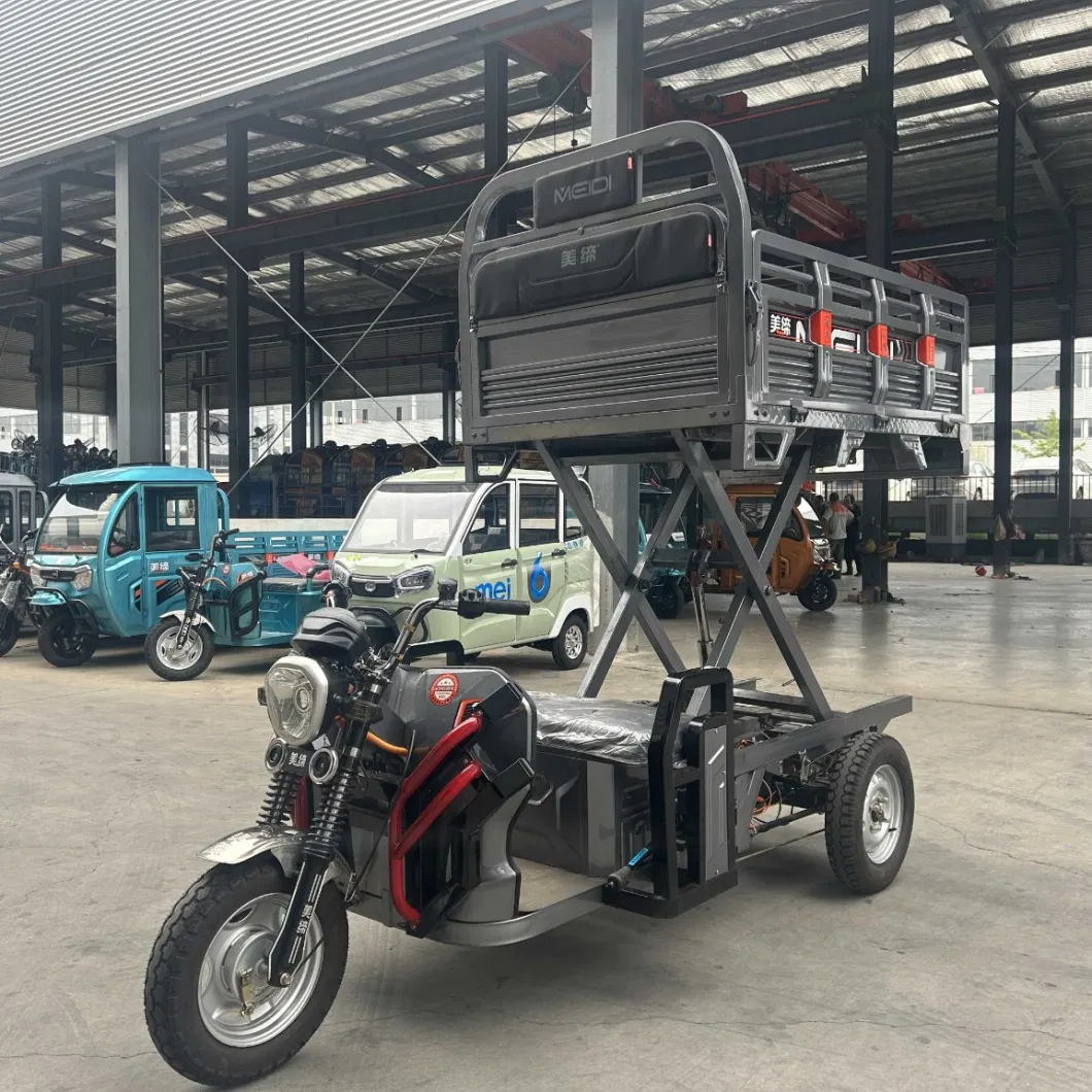 Meidi Cheap Orchard Lift Truck Three Wheel Wheeler Motorcycle Tuk Tuk Tuktuk Motorized Passenger Cabin Cargo Vehicle Auto Electric Tricycle for Adults