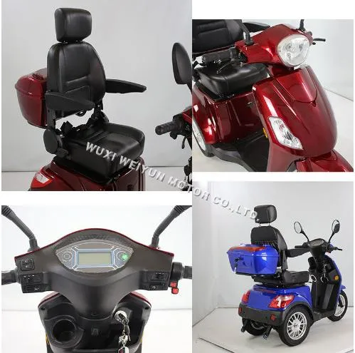 EEC Approval 3 Wheel Handicap Mobility Scooter Electric Tricycle for Seniors Market