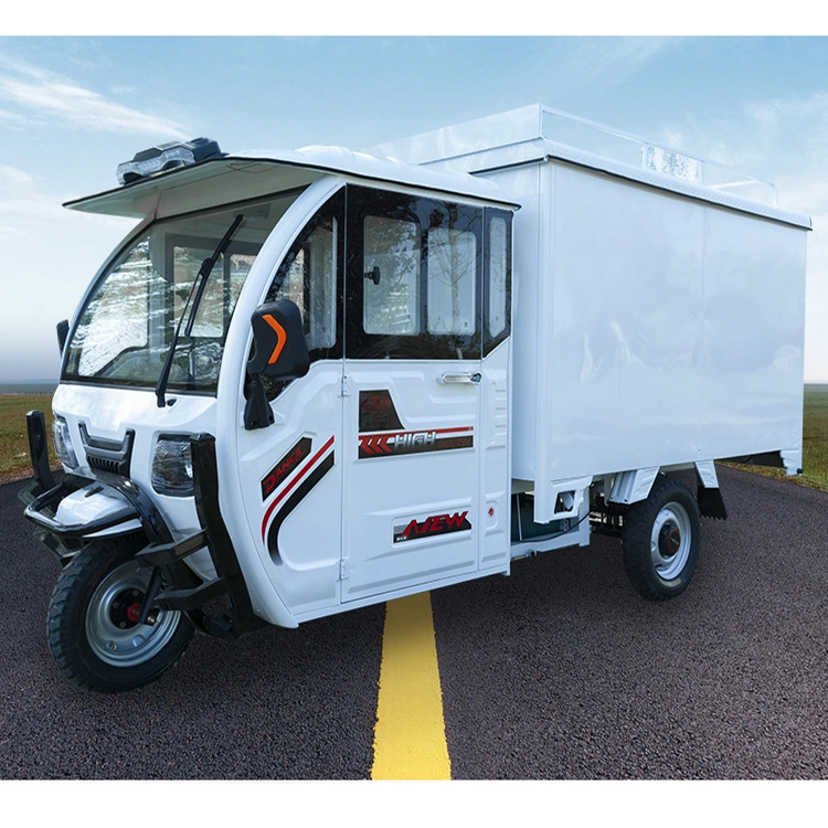 Tricycle Cargo Motorcycle 3 Vending Cart Charger Mining 200cc Manual Dump Truck Electronic Van Wheels off I Electric Tricycles