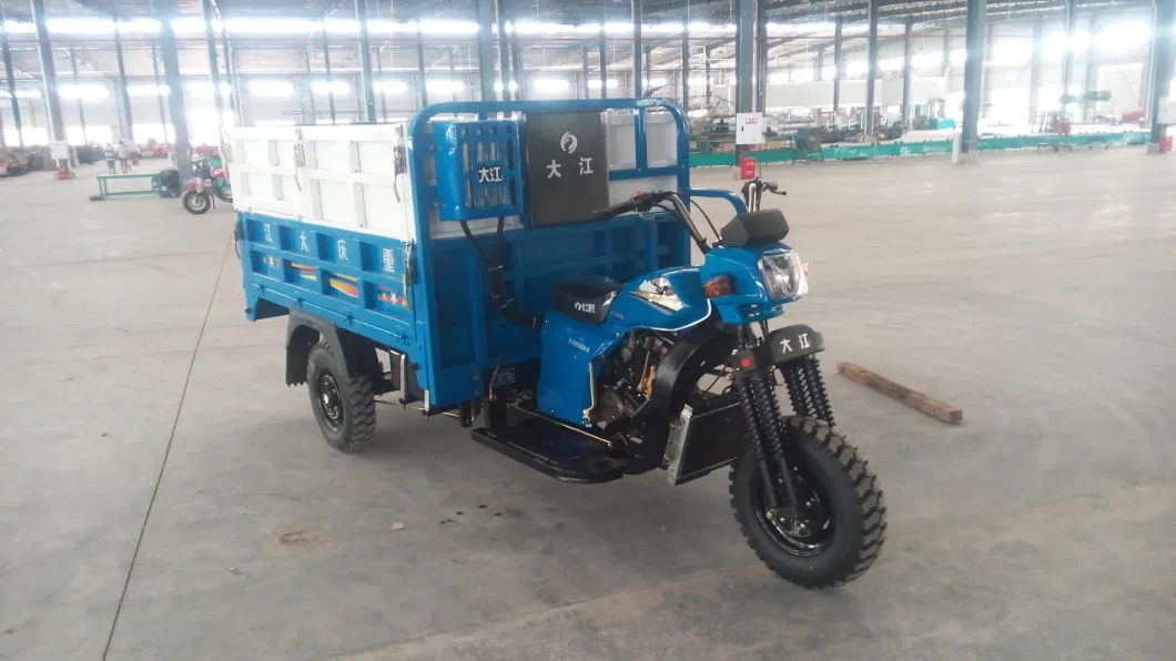 3-Wheel Bicycle with Gasoline Motor Engine Electric Cargo Tricycle Auto Rickshaw Passenger Wheel Motorcycle