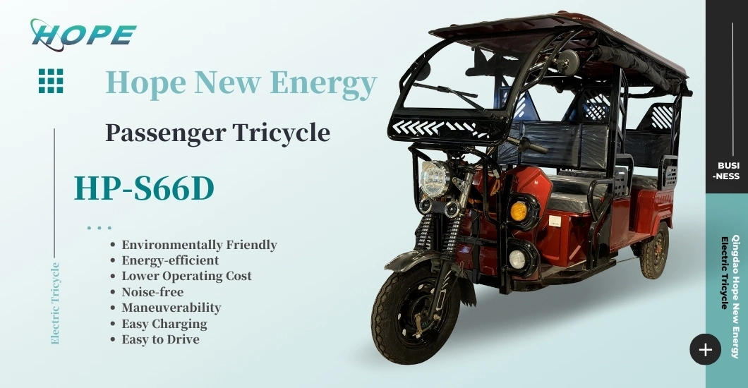 2024 Factory Wholesale Electric Bike for Adult Tuk Tuk Tricycle Electric Motorcycle Delivery Rickshaw Taxi