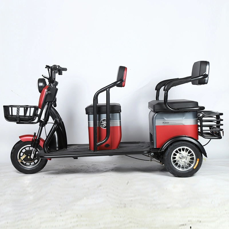 Good Quality Adult Aluminum Alloy 600W Electric Cargo Trike Vehicle Electric Tricycle for Seniors