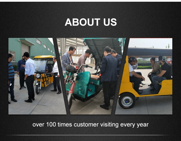 Cross-Border Export Motorized Three-Wheeled Tourism Tuk Tuk Passenger-Carrying Tricycle Adult Tricycle Made in China