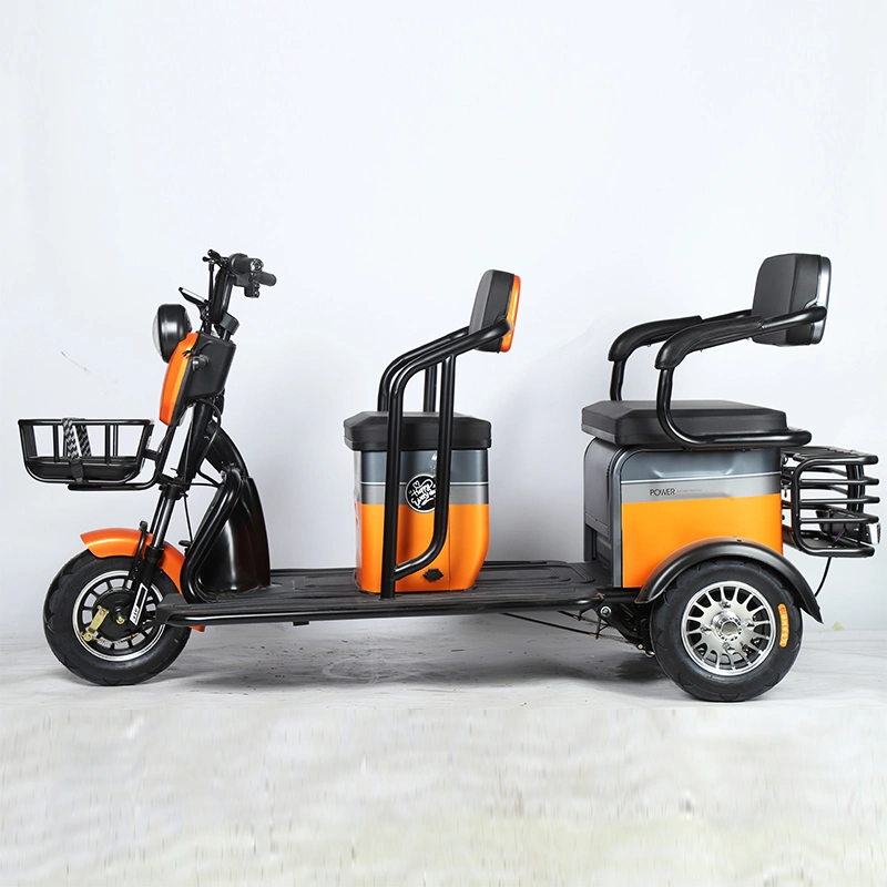 Good Quality Adult Aluminum Alloy 600W Electric Cargo Trike Vehicle Electric Tricycle for Seniors