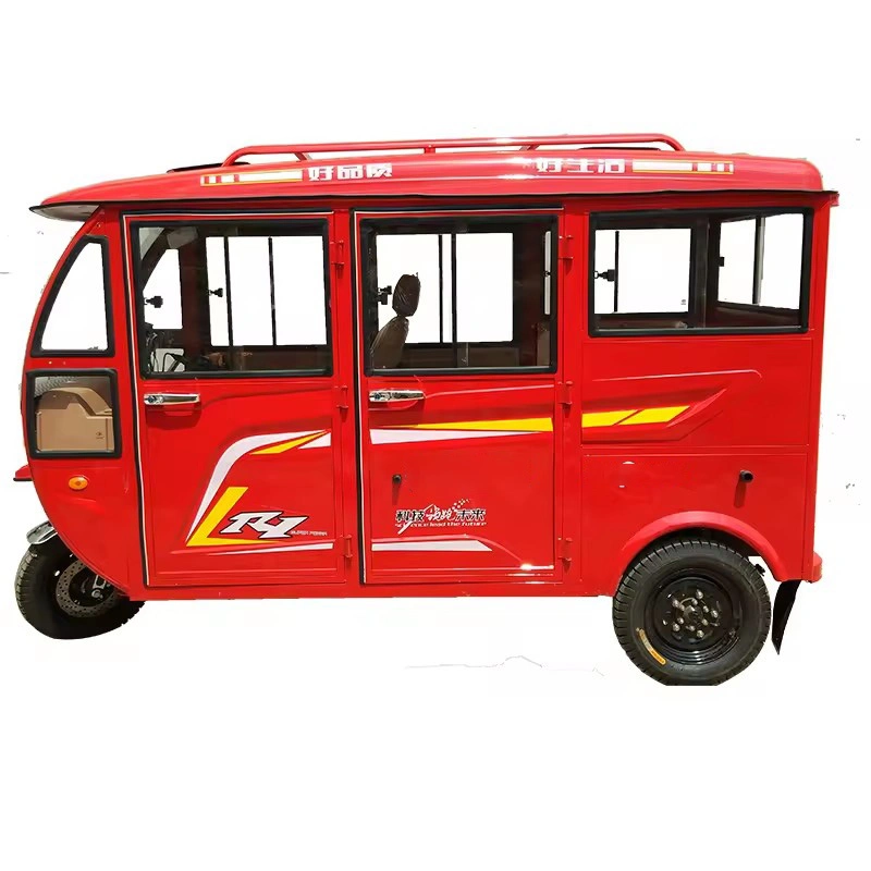 Top Quality China Produces Quality Passenger Three Wheels Motorcycle Fuel Oil Tricycle for Elderly Disabled 6 Seat 8 Seat Electric Tricycle Shed