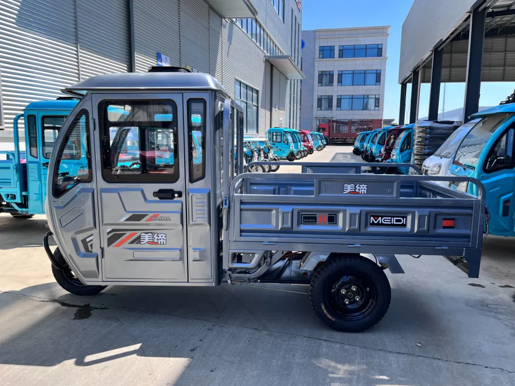 Meidi Cargo Tricycle Electric Three-Wheel Motorcycle with Closed Cabin