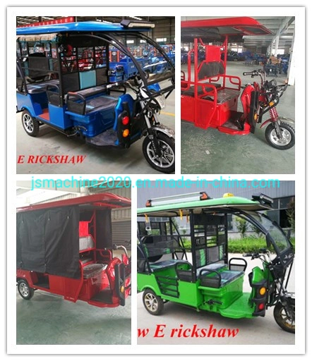 Green Power Electric Tricycle Rickshaw for Passenger Three Wheels E Trike Adults Use Cheap Price