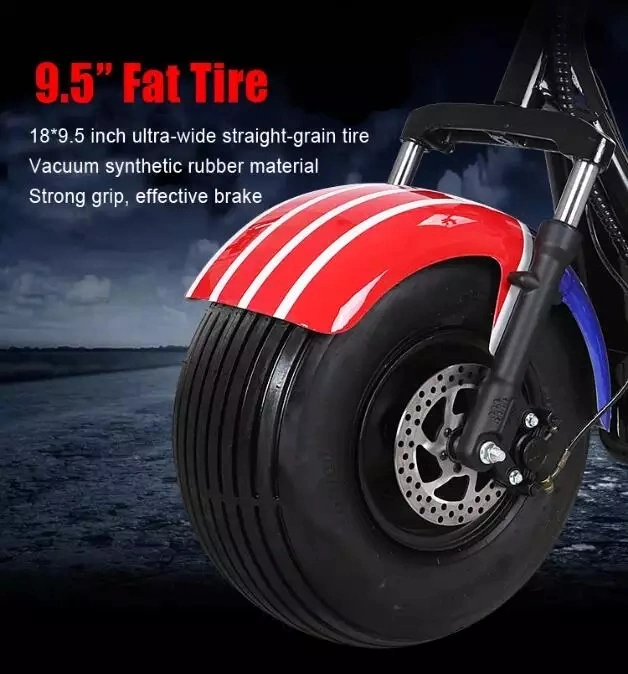 Newest Fat Tire EEC 3 Wheels Scooter Coc Approved Adult Hub Depan Electric Motorcycle Cheap Tricycle 1500W Motor Citycoco