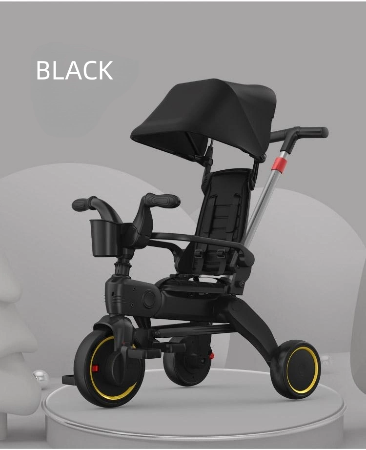 Hot Selling Children&prime;s Tricycle 1-6 Years Old Bicycle, Multi-Functional Folding Baby Stroller, Child Stroller Bicycle