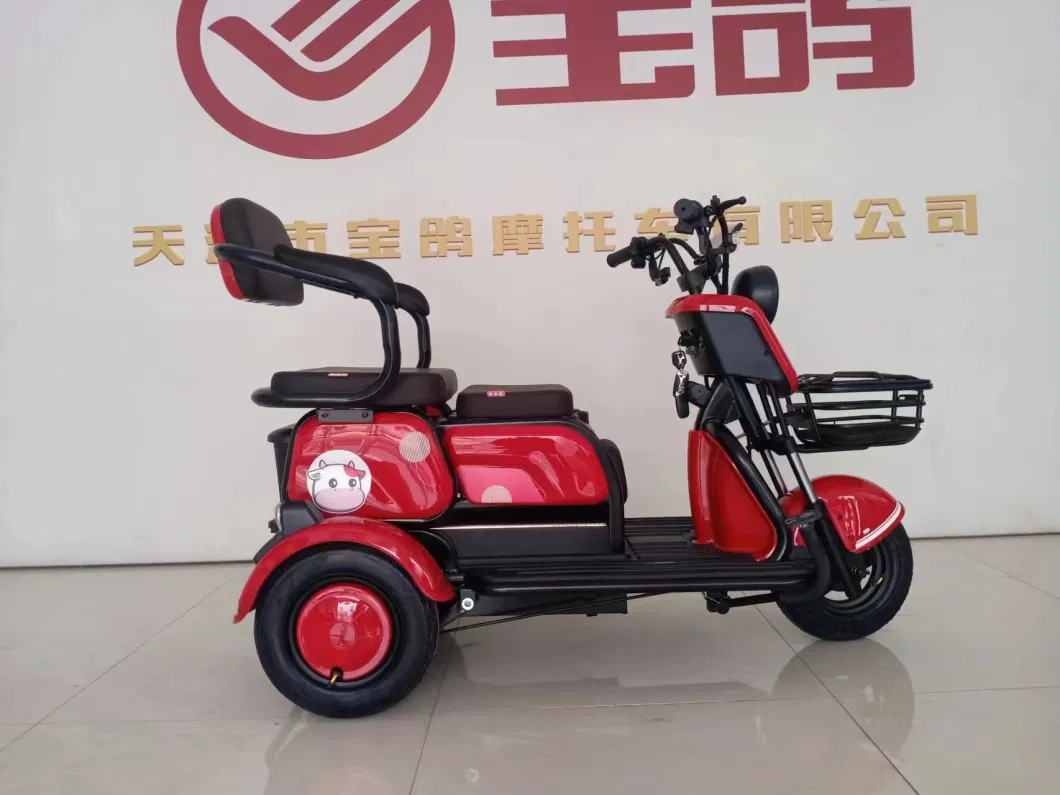 Electric Tricycle Small Rickshaw Passenger Tricycle 3 Seats