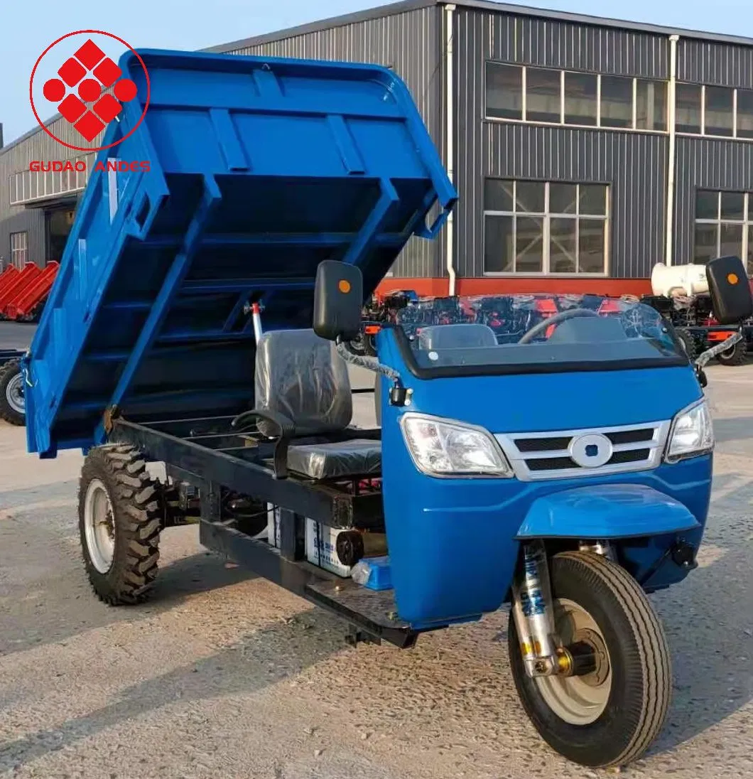 Wheel Motor Cargo Box Gasoline Adult Cargo Truck Motorized Tricycle