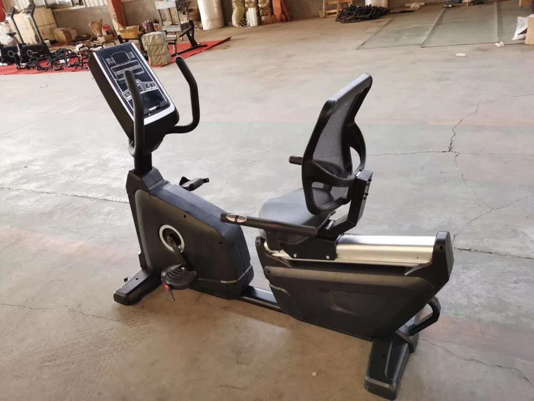 China New Style Recumbent Bike with Touch Screen Recumbent Bike Training Body Building Exercise Bike Gym Equipment