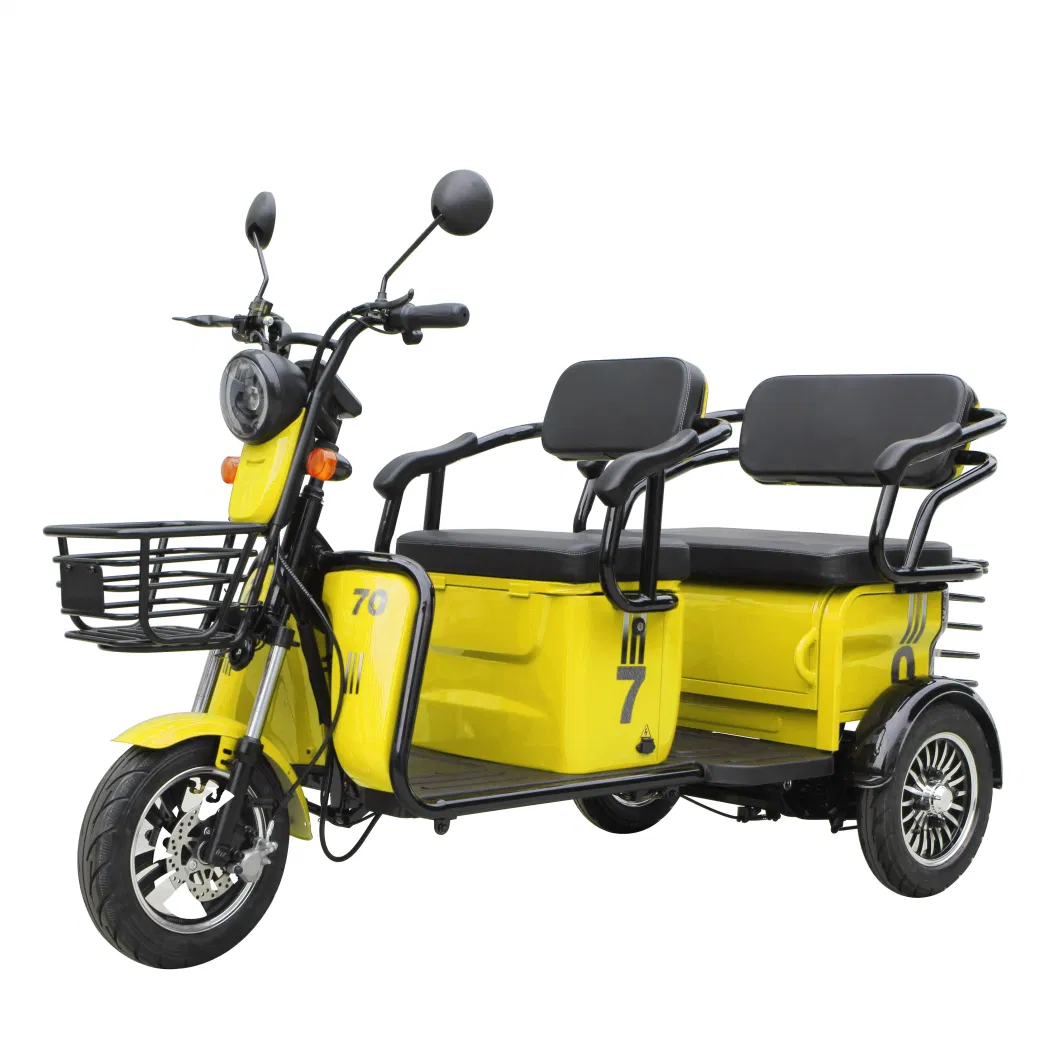 Three Wheel Electric Tricycle Foldable Mobility Rickshaw for Passenger