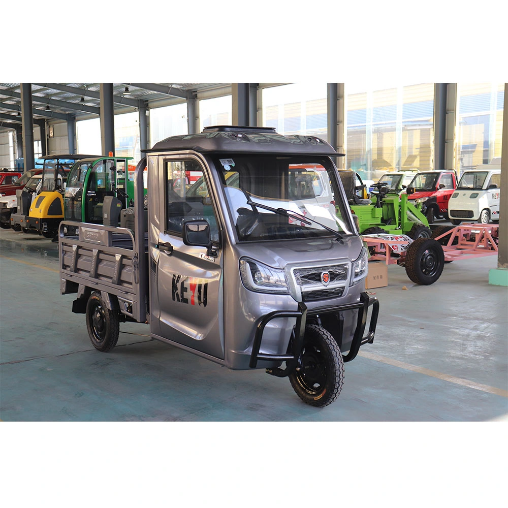 Keyu 60V 1.5 Kw Small Electric Tricycle Brushless DC Motor Electric Tricycle with Wagon for Sale