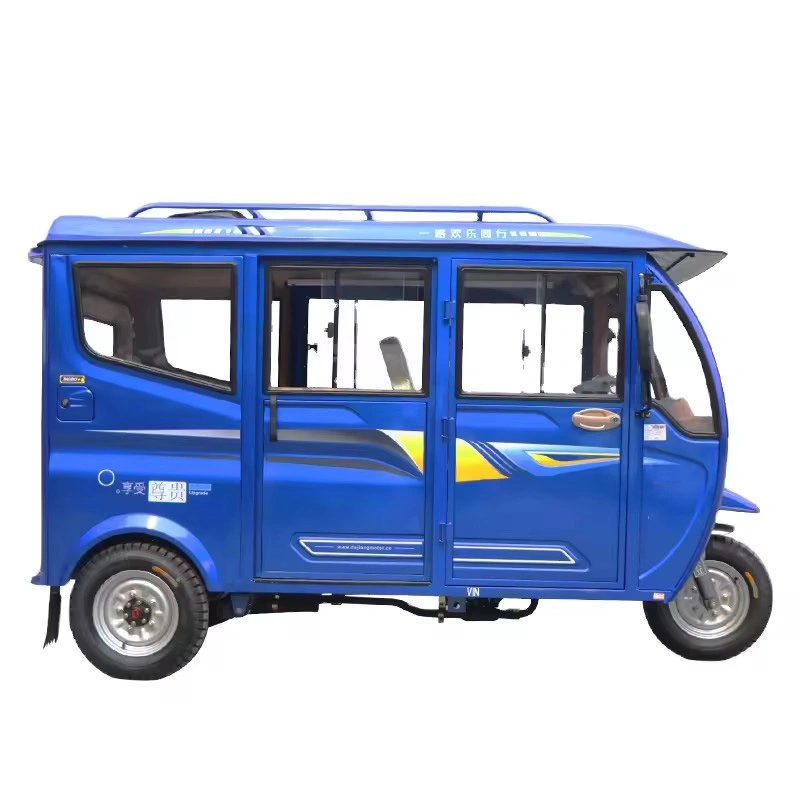 China Produces Quality Passenger Three Wheels Motorcycle Fuel Oil Tricycle for Elderly Disabled 6 Seat 8 Seat Electric Tricycle Shed