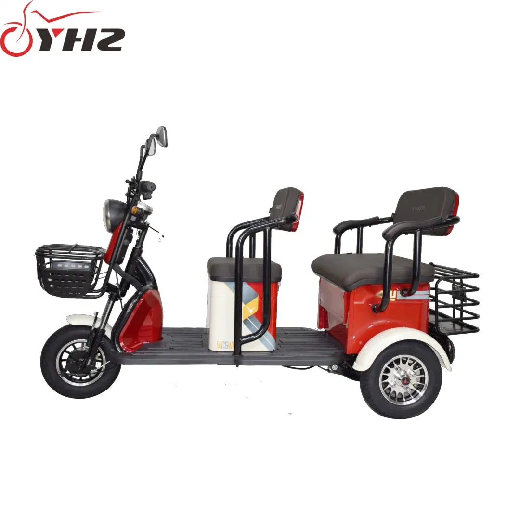 Open Body 600W Two Seat Electric Tricycle 3-Wheel Mobility Scooter Wholesale Price