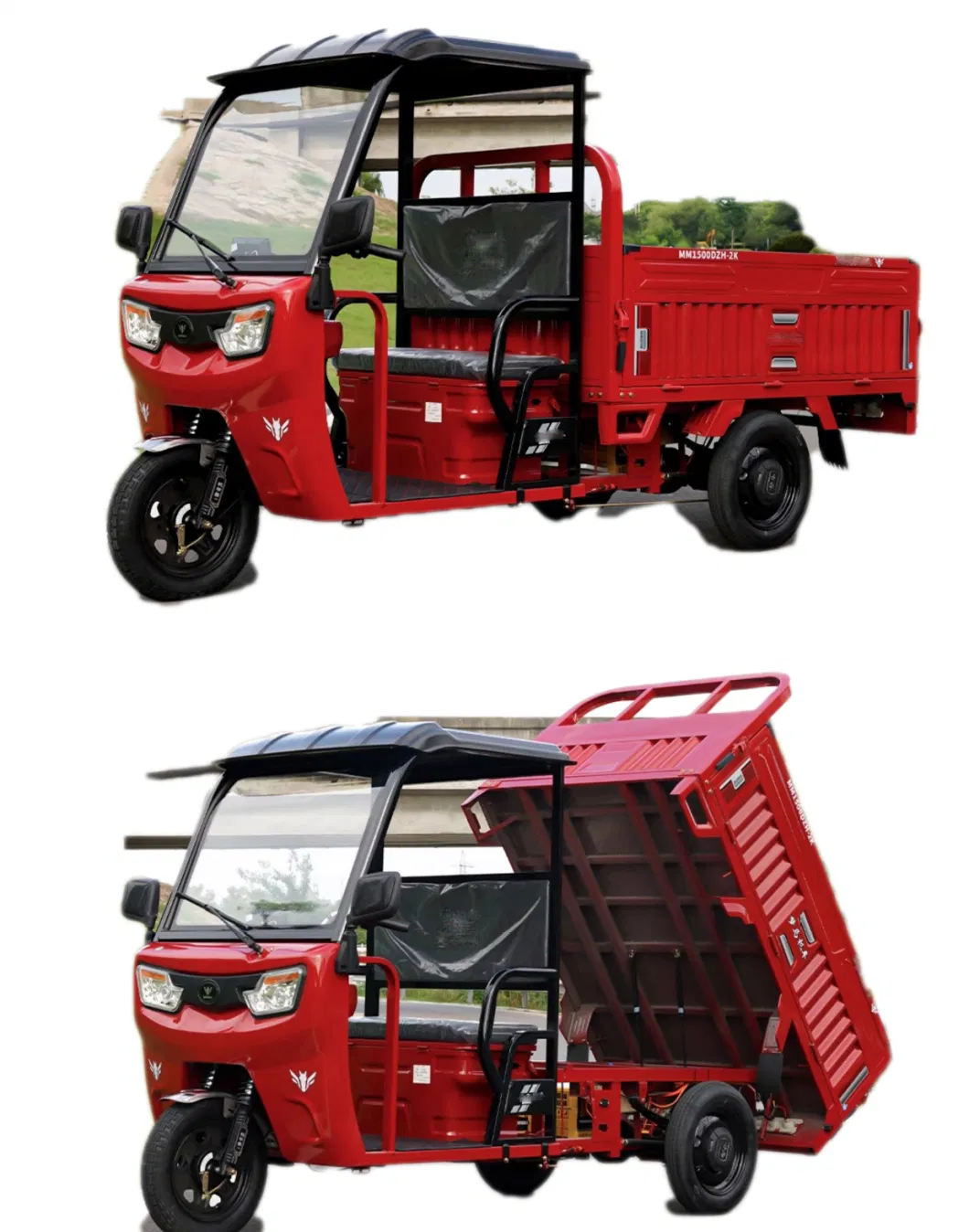 for Cargo Tuk Wheel Loader Van Pedal Adults &Agrave; Moteur 250cc Gasoline Delivery Pram Pour Handicap&eacute; Front Closed Electric Tricycle