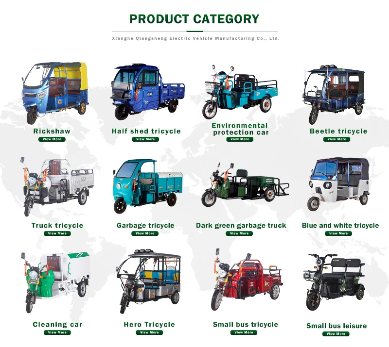Solar Rickshaw Design Powered Electric Cargo Tricycle with Cabin Closed Cabin Motor Tricycle
