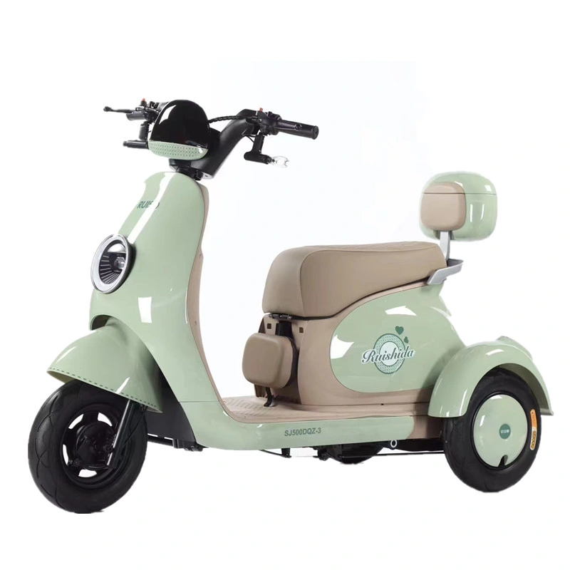 Mini Electric Motorbike 650W Three Wheels Passager Electric Tricycle for Sale