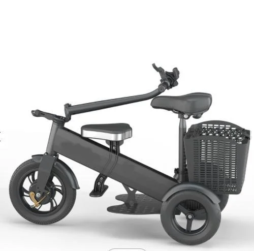 Easy to Travel 250W Adults Three-Wheeled Folding Flexibility Electric Cargo Bike