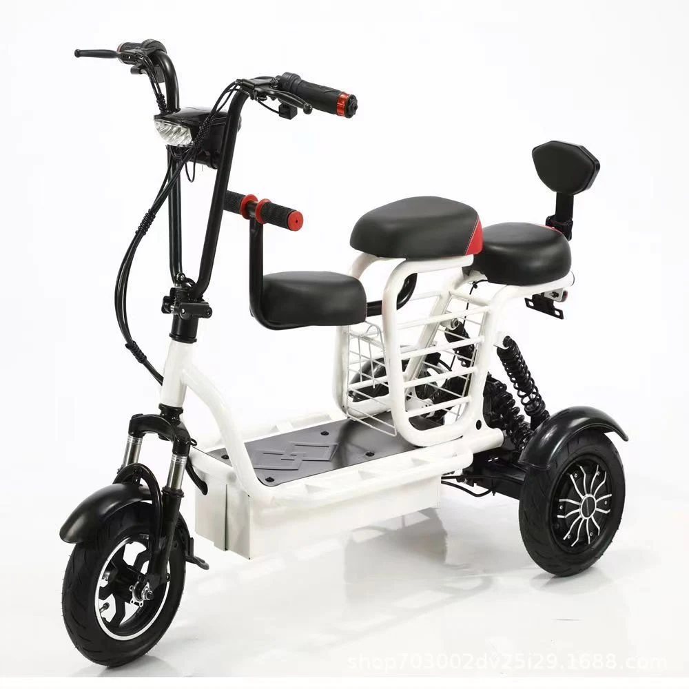 Electric Motorbike Bicycle Three Wheels Adjustable Speed Adult Electric Tricycle