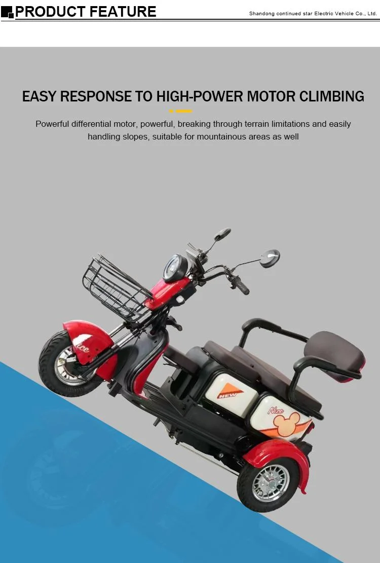 Hot Sell 3wheels Electric Scooters Electric Motorized Tricycle for Adults/ Elder