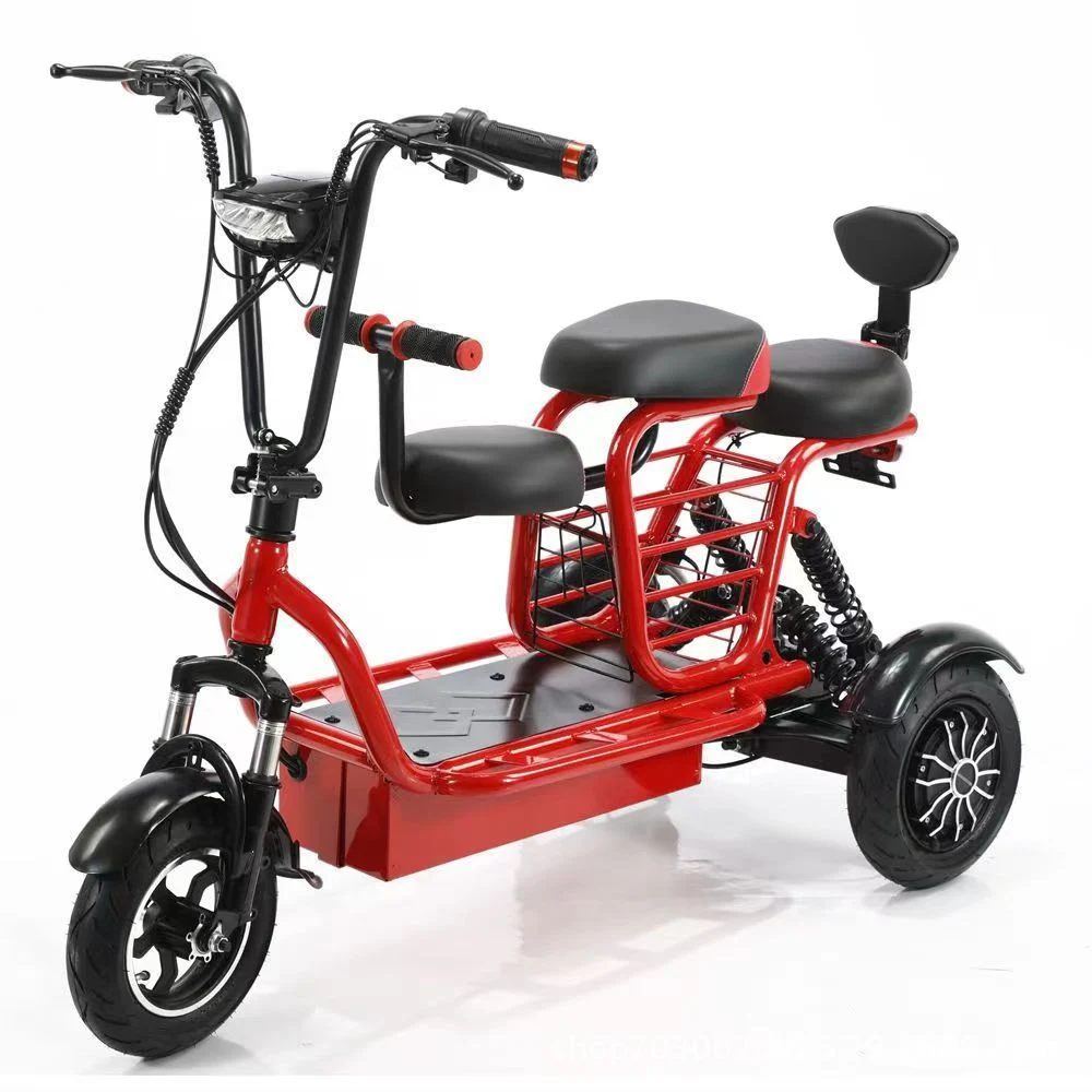 Electric Motorbike Bicycle Three Wheels Adjustable Speed Adult Electric Tricycle