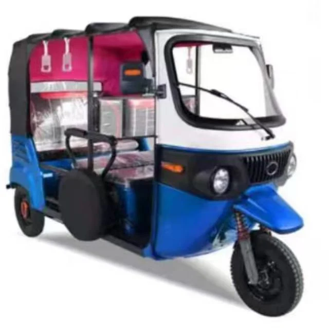 Meidi 3-Wheel Tricycle Taxi Use Mobility Rickshaw Bajaj Passenger Tuktuk 100km Long Range Electric Tuk