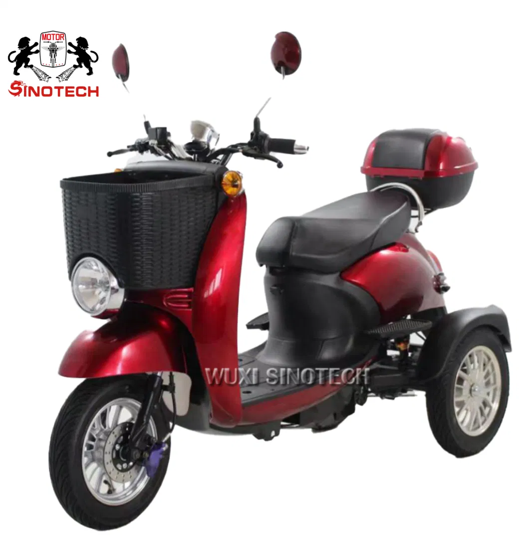 Customizable Motorized Tricycles 60V 500W 3 Wheel Adult Electric Tricycle for Sale