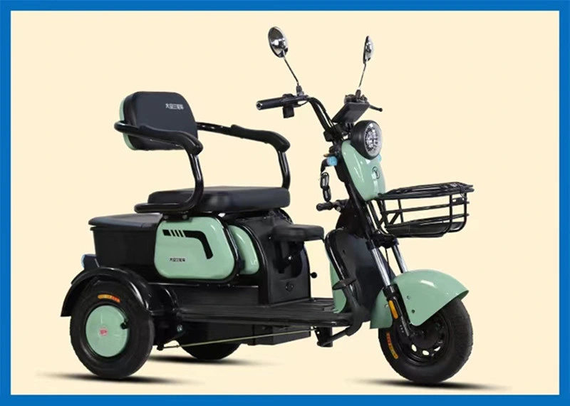 Recreational Electric Mobility Tricycle 60V 650W Electric Passenger Tricycle for Adults