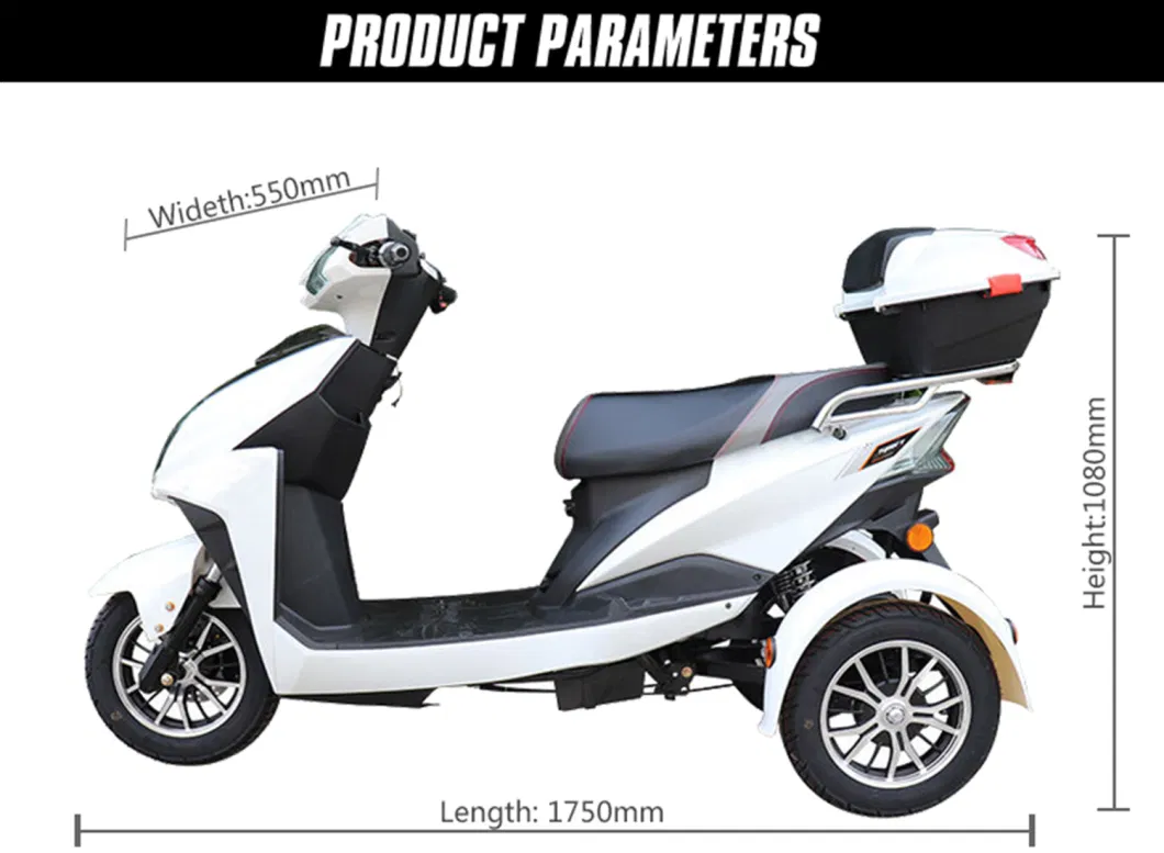 2024 Cheap Best Chinese 1000W Mini Electric Tricycle for Adults for Sale