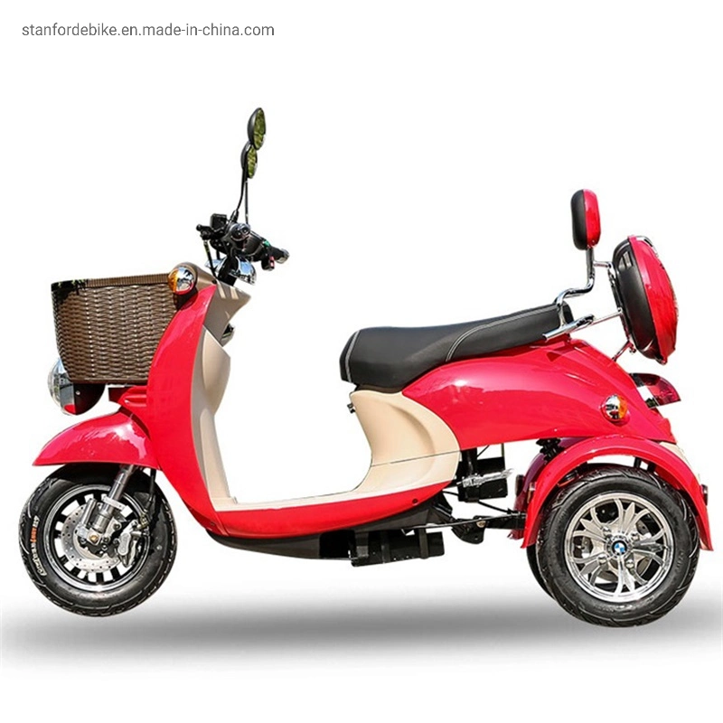 Hot Sell Electric Tricycle 1000W Three Wheel Xg with Basket for Adult