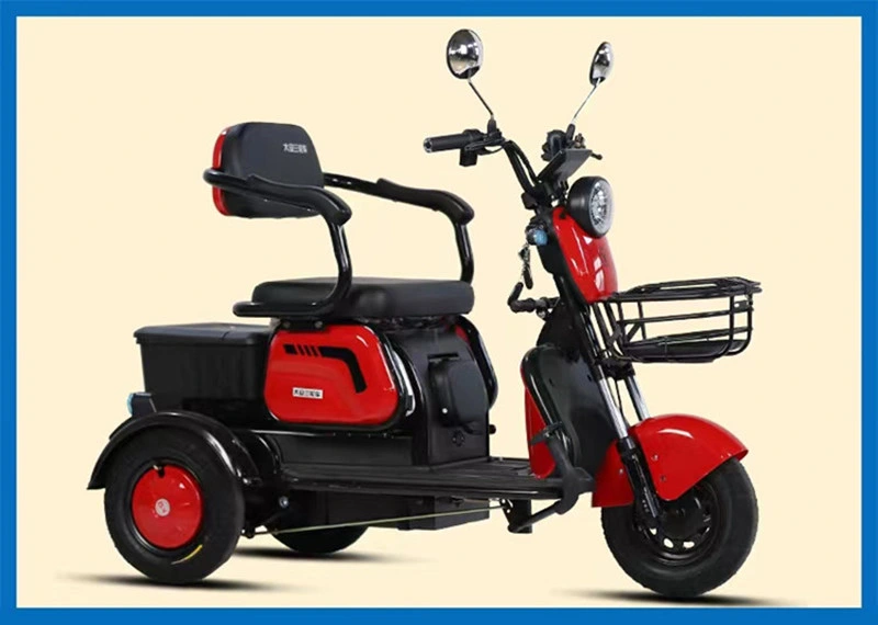 Recreational Electric Mobility Tricycle 60V 650W Electric Passenger Tricycle for Adults