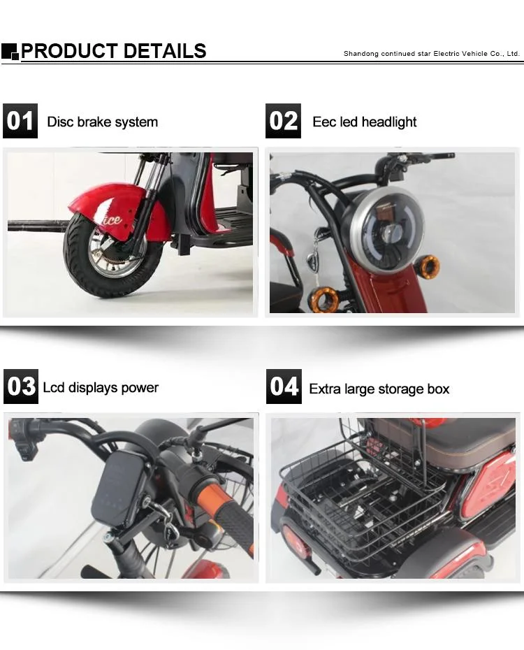 Electric Tricycle, Burglar Alarm, Travel More Convenient Tricycle Electric Bike