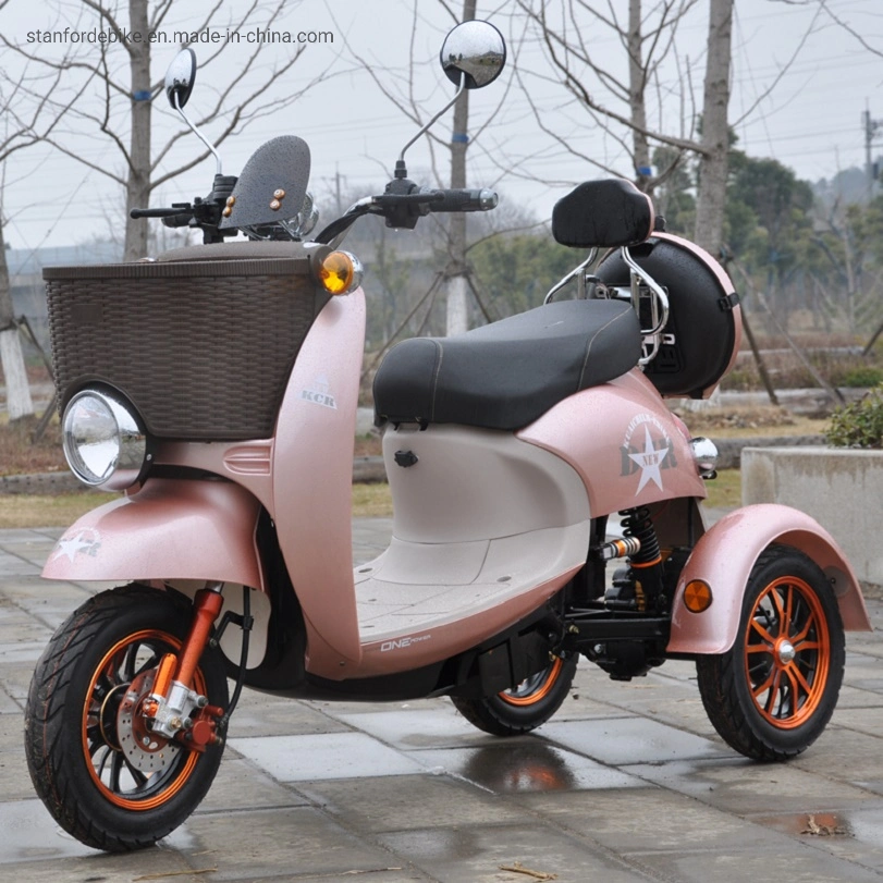 Hot Sell Electric Tricycle 1000W Three Wheel Xg with Basket for Adult