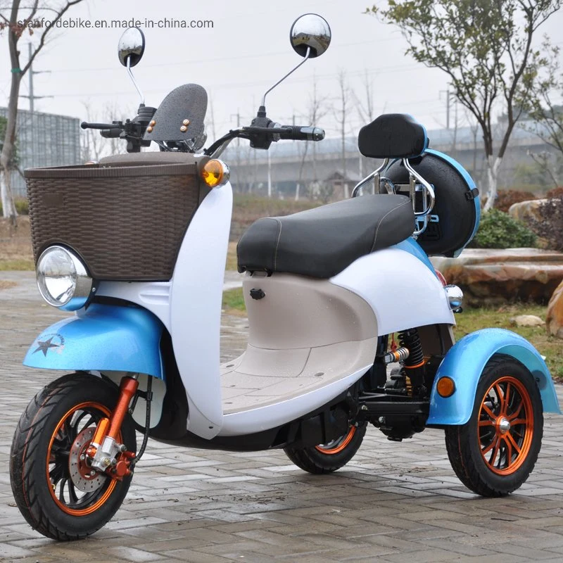 Wuxi Stanford 3 Wheel Electric Tricycle Adult Xg with Basket for Sale