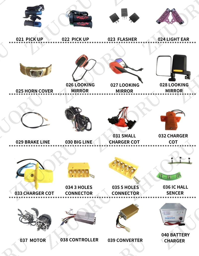 Electric Tricycle Spare Parts 48V 500W-1500W DC Motor