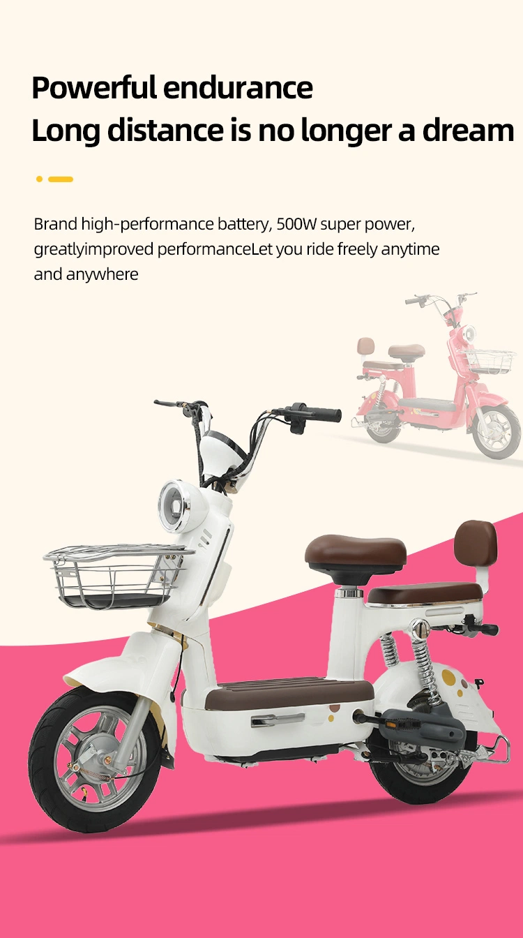 Factory Wholesale Electric Bicycle 350W 48V Adult Electric City Bike Lead-Acid Battery Two-Wheeled Electric Scooter