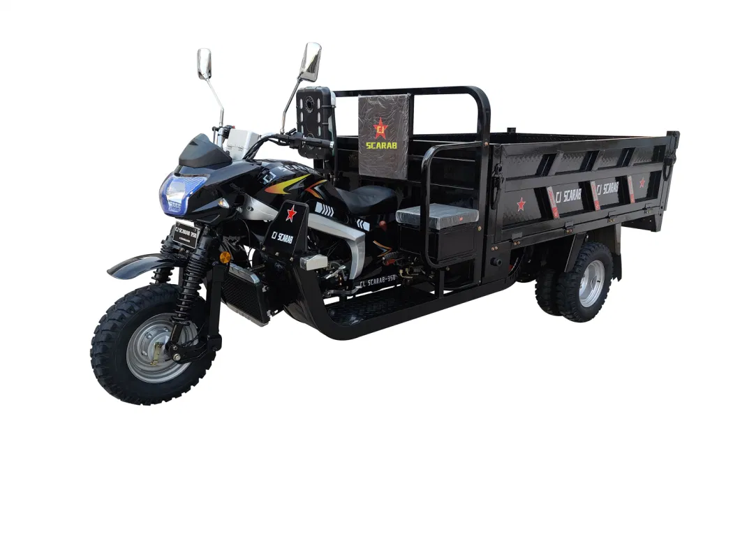 EEC/ECE/CE Certification/350cc Water-Cooled Engine/Heavy-Duty Dump Tricycle/Agricultural Tricycle/Three-Wheel Cargo Motorcycle