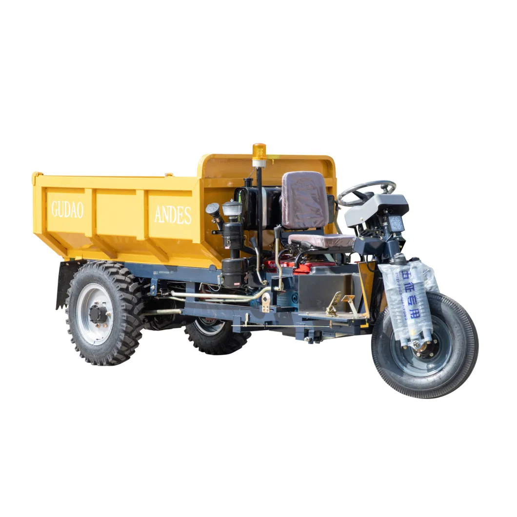 Tricycle for Mining 3 Wheel Dump Vehicle Electric Mini Dumper for Underground