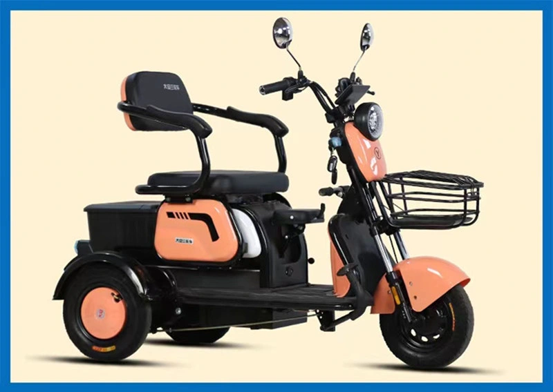 Recreational Electric Mobility Tricycle 60V 650W Electric Passenger Tricycle for Adults