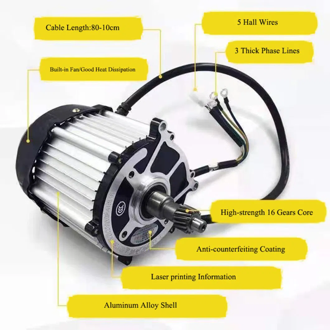 Electric Tricycle Battery Car Scooter High Power 48V 60V 72V DC Brushless Motor