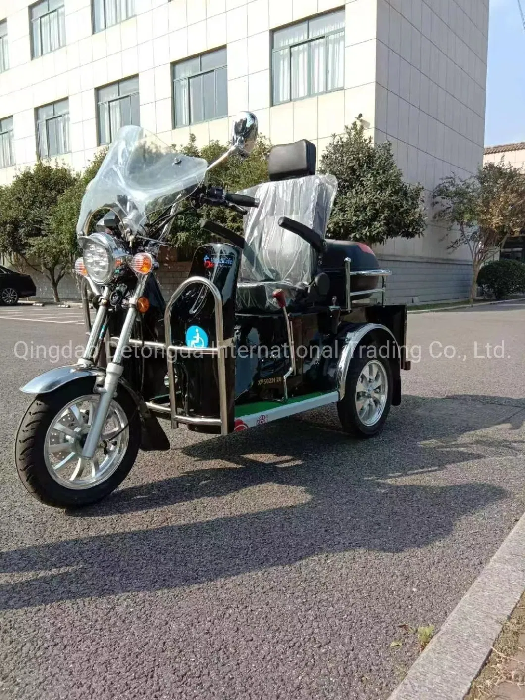 3 Wheel Motorcycle Electric Tricycles with Passenger Seat and Cargo Tricycles