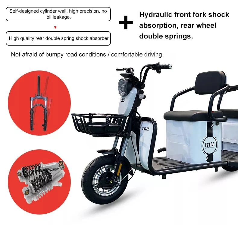 800W 3 Wheel Motorized, Tricycle Adults Electric Motorcycle Electric Scooter Electric Tricycles