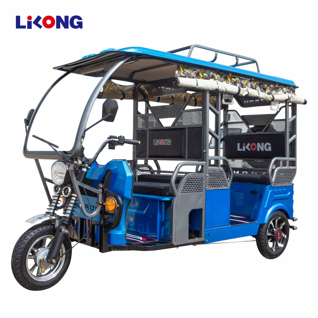 Fat Tire Electric Passenger Tricycles for Adults with Roof Passenger Tricycles