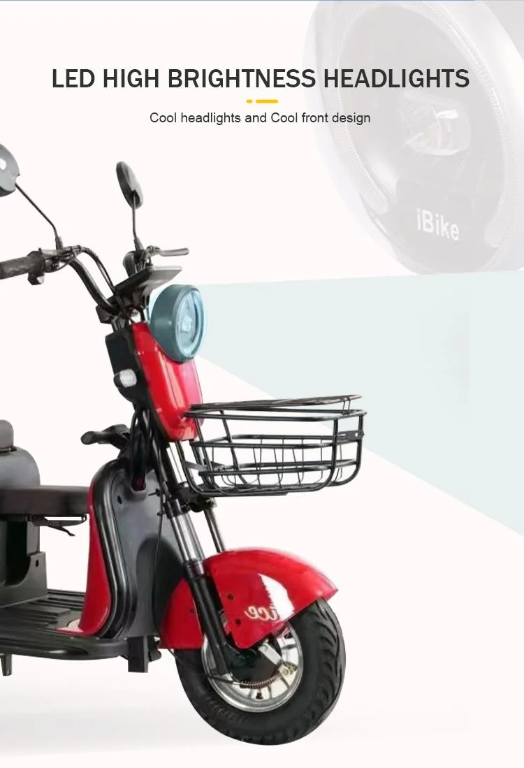 New Model Folded 3 Wheels Electric Scooter 500 W Leisure Electric Tricycles for The Elderly Mini Electric Motorcycle