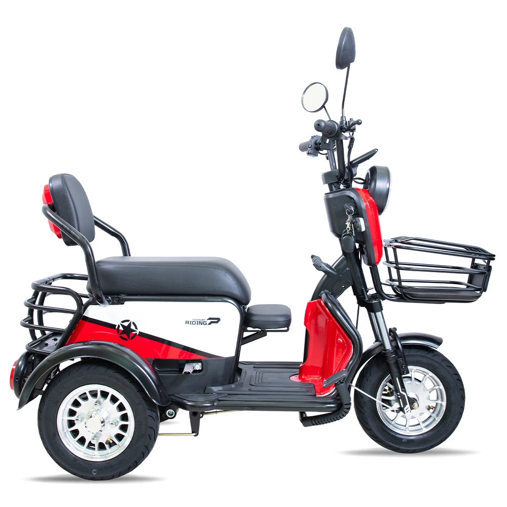 Electric Foldable Tricycle 48V/60V/72V 500W Motor OEM Color