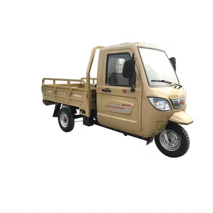 Factory Price Farm Cargo Transportation 250cc Motor Gasoline 12V Motorized 3 Wheel Tipper Truck Mini Truck Adult Tricycle